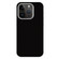 iPhone 12 Pro Skin Feel Fine Leather Texture Metal Lens Frame MagSafe Phone Case - Black