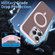 iPhone 12 Pro Skin Feel Frosted MagSafe Magnetic Rotating Holder Phone Case - Purple