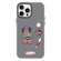 iPhone 12 Pro Skin Feeling Jelly TPU Hybrid PC Phone Case - Baseball Brown Dog Black