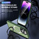 iPhone 12 Pro Skin-feel MagSafe Holder PC Hybrid TPU Phone Case - Green