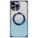 iPhone 12 Pro Square Gradient Magsafe Electroplating TPU Phone Case - Blue