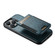iPhone 12 Pro Suteni H17 Oil Eax Leather MagSafe Detachable Wallet Phone Case - Blue