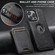 iPhone 12 Pro Suteni M2 Oil Wax MagSafe Horizontal Card Bag Phone Case - Purple