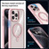 iPhone 12 Pro Transparent MagSafe Magnetic Rotating Holder Phone Case - Purple