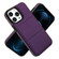 iPhone 12 Pro Tri-fold Holder Leather Phone Case with Card Slot - Dark Purple