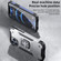 iPhone 12 Pro WK WTP-012 Shockproof PC + TPU + Metal Phone Case with Ring Holder - Blue