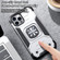 iPhone 12 Pro WK WTP-012 Shockproof PC + TPU + Metal Phone Case with Ring Holder - Blue