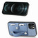 iPhone 12 Pro Wristband Kickstand Card Wallet Back Cover Phone Case with Tool Knife - Blue