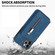 iPhone 12 Pro Zipper Card Holder Phone Case - Blue