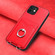 iPhone 12 R20 Ring Card Holder Phone Case - Red