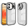iPhone 12 Round Camshield TPU Hybrid PC Phone Case - Grey