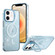 iPhone 12 Shiny Shield MagSafe Lens Holder Phone Case - Blue