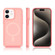 iPhone 12 Shockproof MagSafe Armor PC Hybrid TPU Phone Case - Light Pink+Coral Red