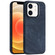 iPhone 12 Skin Feel Denim Leather MagSafe Phone Case - Dark Blue