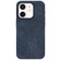 iPhone 12 Skin Feel Denim Leather MagSafe Phone Case - Dark Blue