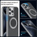 iPhone 12 Skin Feel Frosted MagSafe Magnetic Holder Phone Case - Dark Grey