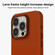 iPhone 12 Skin Feel Leather Texture MagSafe Magnetic Phone Case - Brown