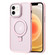 iPhone 12 Skin Feel MagSafe Magnetic Holder Phone Case - Pink