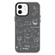 iPhone 12 Skin Feeling Jelly TPU Hybrid PC Phone Case - Doodle Puppy Black