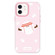 iPhone 12 Skin Feeling Jelly TPU Hybrid PC Phone Case - Sports Baseball Pink