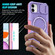 iPhone 12 Sliding Camshield MagSafe Holder TPU Hybrid PC Phone Case - Pink Purple