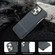 iPhone 12 Stitching Cloth PU Shockproof Phone Case - Dark Blue
