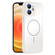 iPhone 12 Thin Circle MagSafe Skin-feel AG Glass Phone Case - White