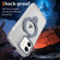 iPhone 12 Two Color TPU Hybrid Acrylic MagSafe Magnetic Holder Phone Case - Grey