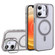 iPhone 12 U1 Invisible Lens Holder Acrylic + TPU MagSafe Magnetic Phone Case - Grey