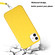 iPhone 12 Wheat MagSafe Magnetic Straw Material + TPU Phone Case with Lanyard - Yellow