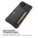 iPhone 12 ZM02 Card Slot Holder Phone Case - Black