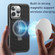 iPhone 12/12 Pro Skin Feel PC+TPU Cooling Magnetic Magsafe Phone Case with Stand - Dark Green