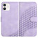 iPhone 12/12 Pro YX0060 Elephant Head Embossed Phone Leather Case with Lanyard - Light Purple