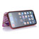 iPhone 12 mini Bronzing Plating PU + TPU Horizontal Flip Leather Case with Holder & Card Slot - Pink Purple