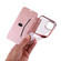 iPhone 12 mini Bronzing Plating PU + TPU Horizontal Flip Leather Case with Holder & Card Slot - Pink Purple
