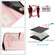 iPhone 12 mini Cat Rat Embossed Pattern RFID Leather Phone Case with Lanyard - Pink