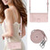 iPhone 12 mini Cat Rat Embossed Pattern RFID Leather Phone Case with Lanyard - Pink