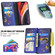 iPhone 12 mini Colored Drawing Pattern Zipper Horizontal Flip Leather Case with Holder & Card Slots & Wallet - Purple Butterfly