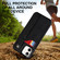 iPhone 12 mini Crazy Horse Texture Shockproof TPU + PU Leather Case with Card Slot & Wrist Strap Holder - Black