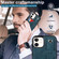 iPhone 12 mini Crazy Horse Texture Shockproof TPU + PU Leather Case with Card Slot & Wrist Strap Holder - Sapphire Blue