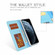 iPhone 12 mini Cross Texture Detachable Leather Phone Case - Blue