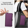 iPhone 12 mini Crossbody Ring Multifunctional Wallet Leather Phone Case - Dark Purple