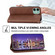 iPhone 12 mini Cubic Grid Calf Texture Magnetic Closure Leather Phone Case - Brown
