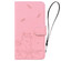 iPhone 12 mini Cute Cat Embossed Leather Phone Case - Pink