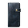 iPhone 12 mini Denior Oil Wax Cowhide DK Magnetic Button Leather Phone Case - Dark Blue