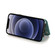 iPhone 12 mini Double Buckle Mandala Pattern PU+TPU Protective Case with Card Slots & Holder & Photo Frame - Green