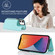 iPhone 12 mini Double Buckle Rhombic PU Leather Phone Case - Blue
