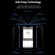 iPhone 12 mini Double Sides Tempered Glass Magnetic Adsorption Metal Frame Anti-peep Screen Case - Blue Purple