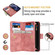 iPhone 12 mini Dream 9-Card Zipper Wallet RFID Leather Phone Case with Lanyard - Rose Gold