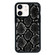 iPhone 12 mini Exclusive Design Style PC Full Coverage Pattern Phone Case - Black Python Texture